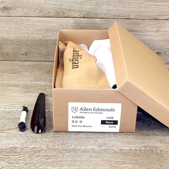 Allen Edmonds LASALLE 9.5 D Black * add $15 new Cedar Trees main image 9